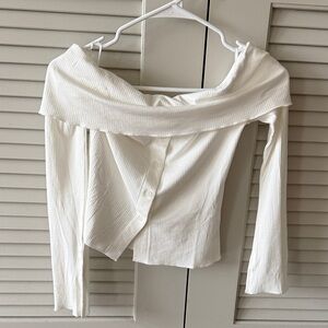 Princess Polly Off-Shoulder White Blouse